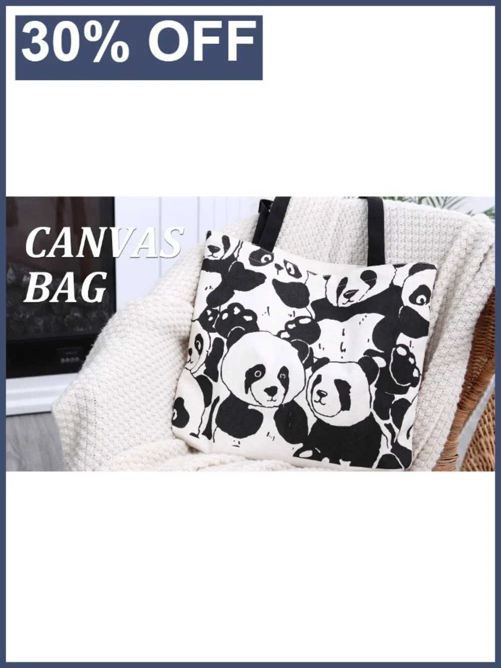 Canvas Tote Bag with Zipper for Women Travel Shoulder Bag Purse Compartments